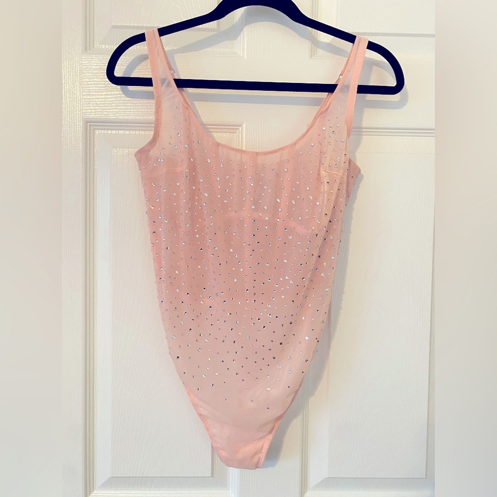Victoria’s Secret mesh bling bodysuit